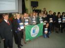 Dyrektor Jacek Kuć podczas gali wręczania certyfikatu "Zielonej Flagi"