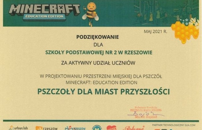 Przestrzeń dla pszczół podziękowanie-1